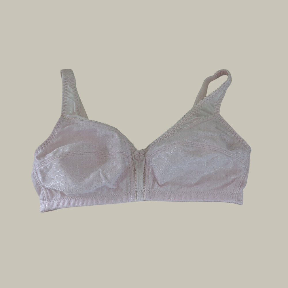 Unbranded Wireless Bra Womens‎ 36C Pink Excellent Floral Jacquard 5411 Comfort